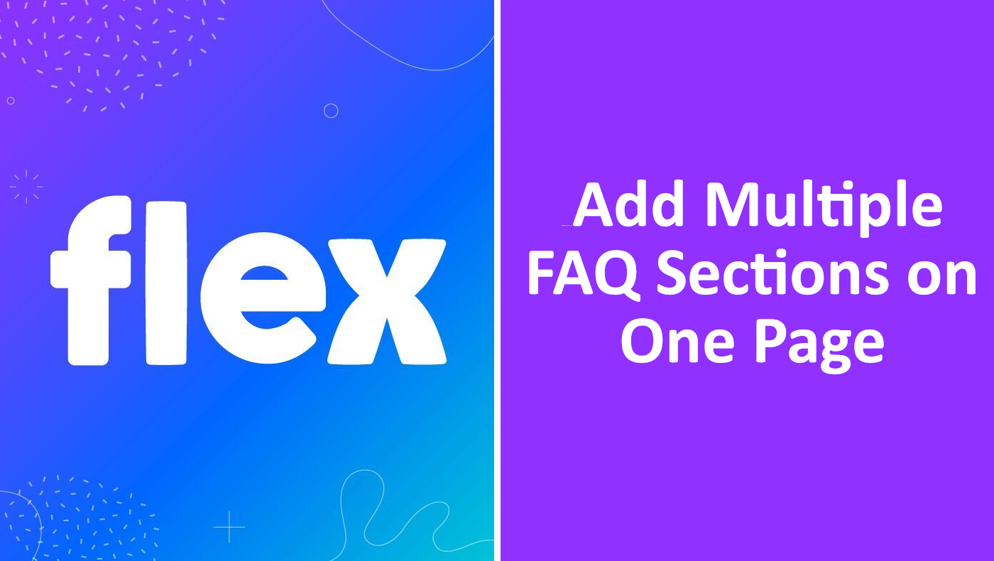 Add Multiple FAQ Sections on One Page