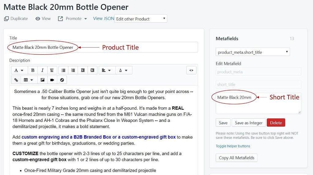 Creating Product Short Titles in Shopify-JadePuma