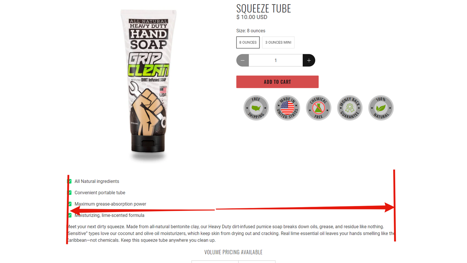 Full Width Product Descriptions in the Flex Theme